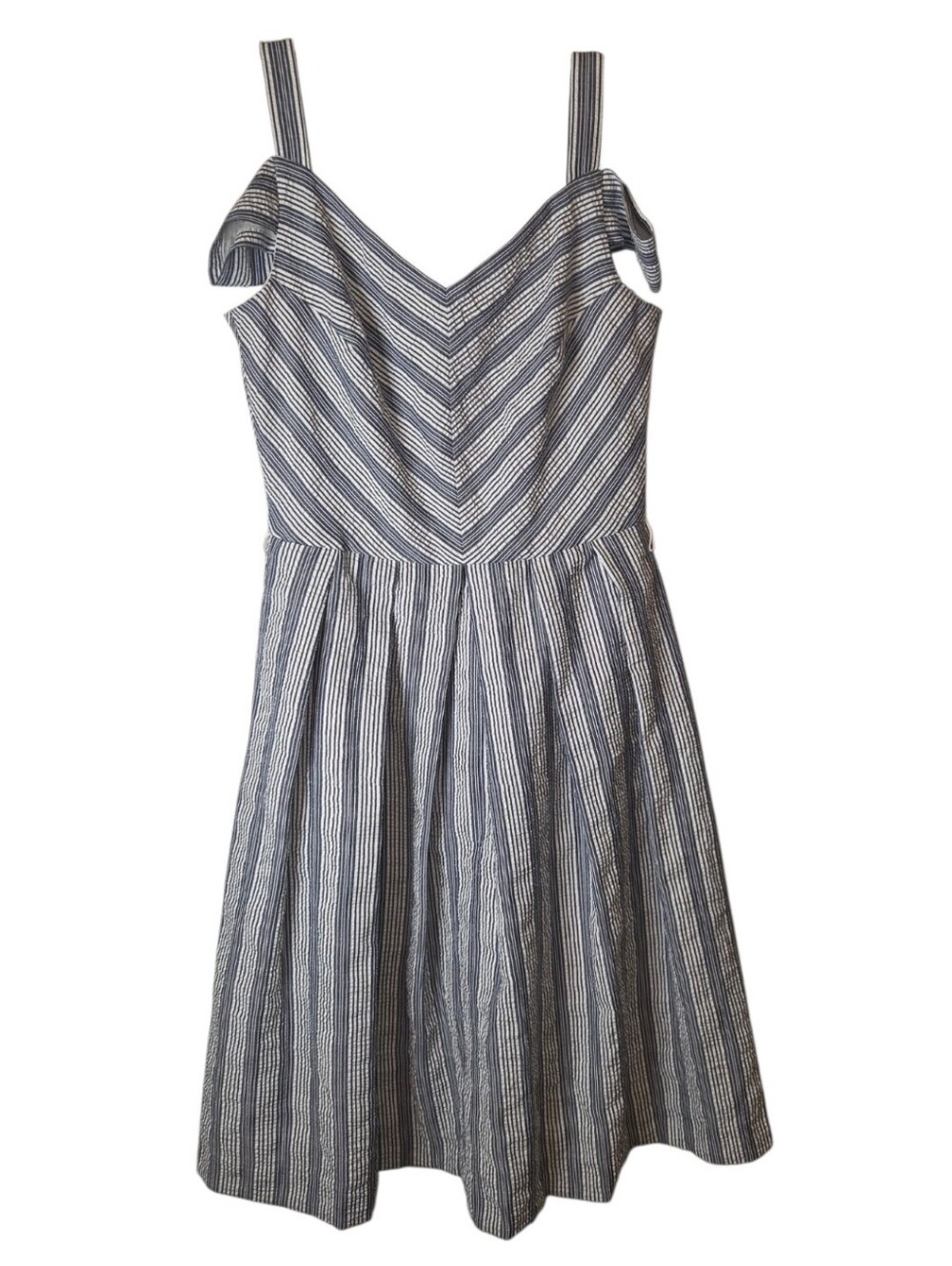 White House Black Market Stripe Midi Dress